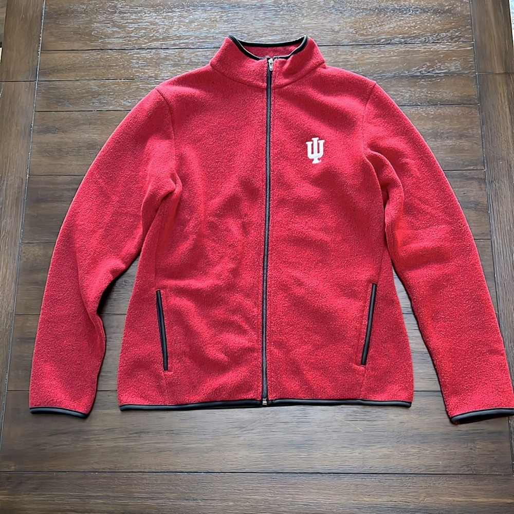 Indiana University Hoosiers Knights
Apparel Women's Size L 12-14 Full
Zip Jacket